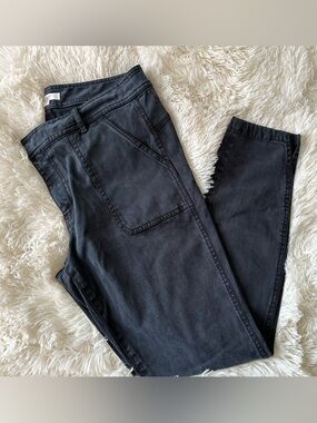 Loft Women’s Blue Cotton Twill Slim Pant